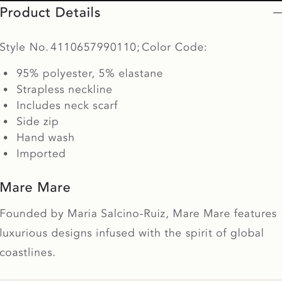 Anthropologie Mare Mare Strapless Top - Picture 4 of 4